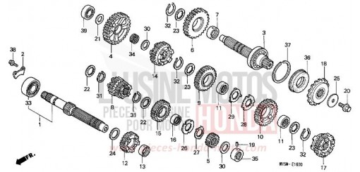 BARILLET DE SELECTION CB500T de 1996